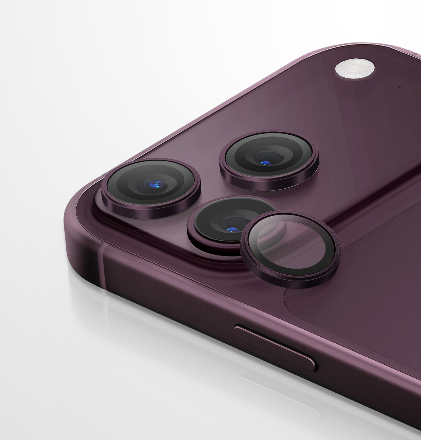 Uniq Optix Aluguard (Dx2) Camera Lens Protector - For Apple iPhone 18 Pro & Apple iPhone 18 Pro Max - Deep Burgundy