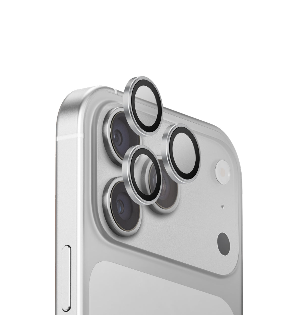 Uniq Optix Aluguard (Dx2) Camera Lens Protector - For Apple iPhone 18 Pro & Apple iPhone 18 Pro Max - Stirling Silver