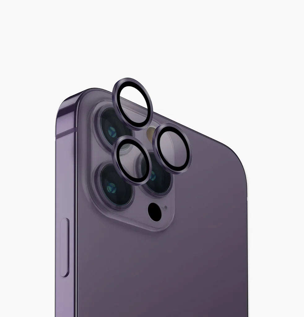 Uniq Optix iPhone 14 Pro 6.1 /14 Pro Max 6.7 Camera Lens Protector - Purple Accessories > Mobiles & Tablets > Mobiles >