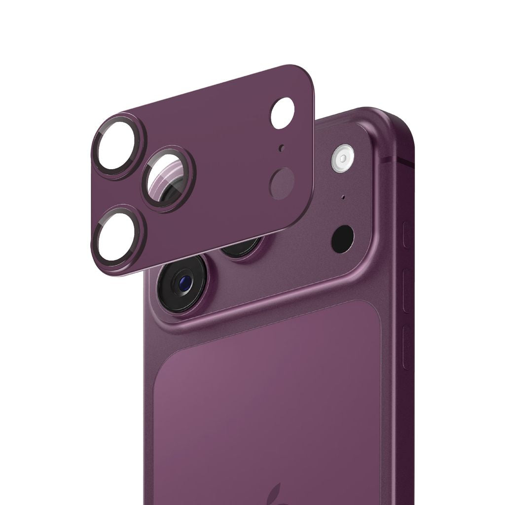 Smartix Ultraguard Aluminium Camera Lens Protector For Apple iPhone 18 Pro Max - Dark Cherry