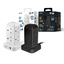 XPower Pillar 8 PL8 Mini 12 Outout Surge Power Strip - 3 Meter / Black