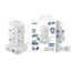 XPower Pillar 8 PL8 Mini 12 Outout Surge Power Strip - 3 Meter / White