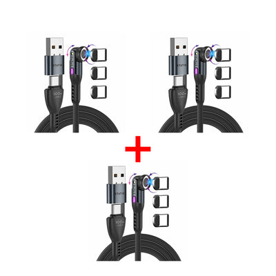Statik 360 Pro 2.0 Magnetic Tip USB-C Cable 1.8m (Pack Of 3)