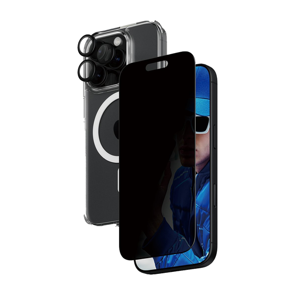 PanzerGlass® Flagship 3-in-1 Privacy Bundle For Apple iPhone 16 Pro - Privacy