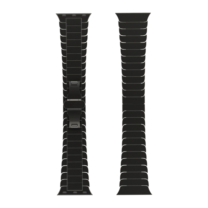 Smartix Premium Stainless steel Strap For Apple watch 49/45/44/42 - Black