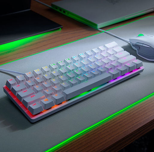 Razer Huntsman Mini Mercury Ed (Red Switch) - White