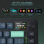 Redragon BEHEMOTH K724 PRO 75% Mechanical Gaming Keyboard - Black/Green