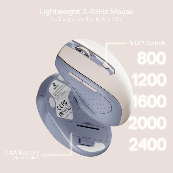 Redragon BS8772 Wireless Keyboard and Mouse Combo - Lollipop Blue