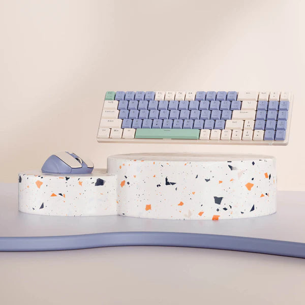 Redragon BS8772 Wireless Keyboard and Mouse Combo - Lollipop Blue