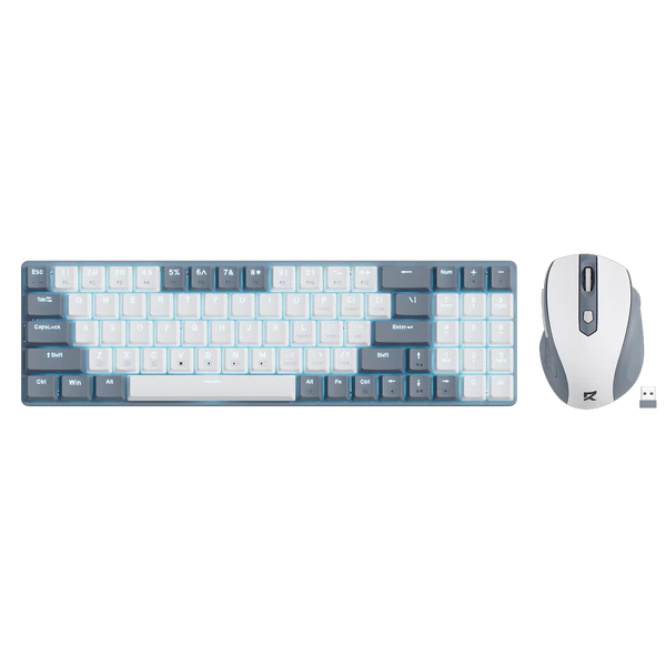 Redragon BS8772 Wireless Keyboard and Mouse Combo - Ash Grey
