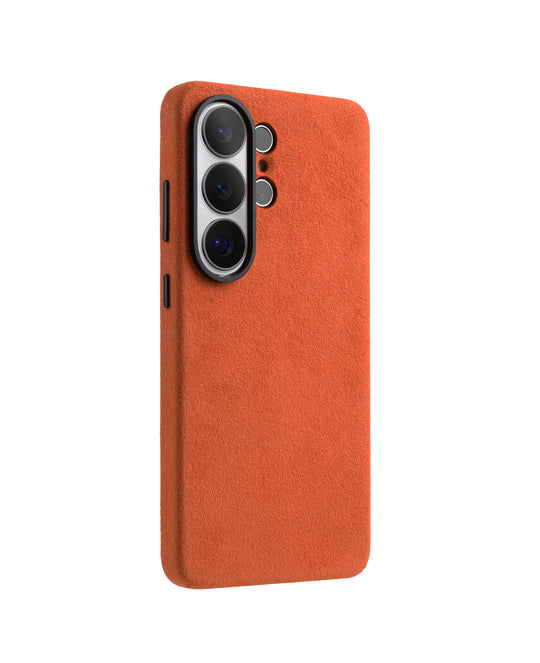 Melkco Alcantara Magsafe Case For Samsung Galaxy S26 Ultra - Orange