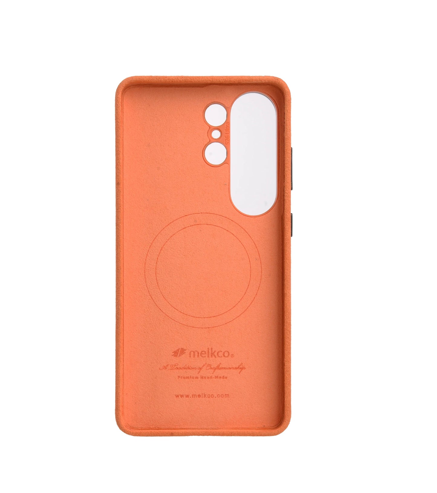 Melkco Alcantara Magsafe Case For Samsung Galaxy S26 Ultra - Orange