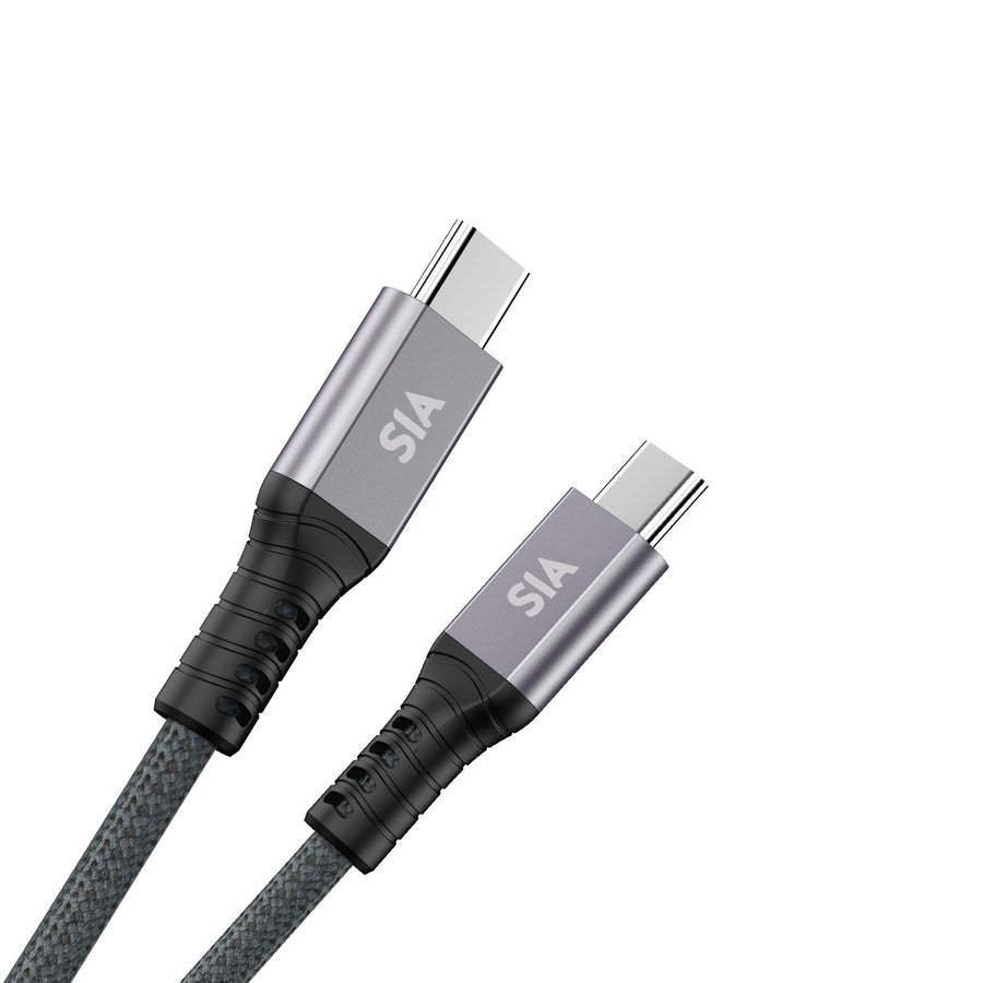 SIA Braided Cable - USB-C / 240W / 1 Meter / Grey