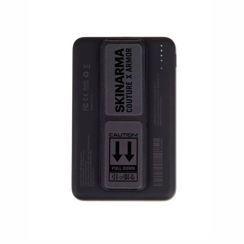 SKINARMA Magnetic Power Bank Smart Grip Stand - 15W / 5000 mAh / Wireless / USB - Black Accessories > Power Bank