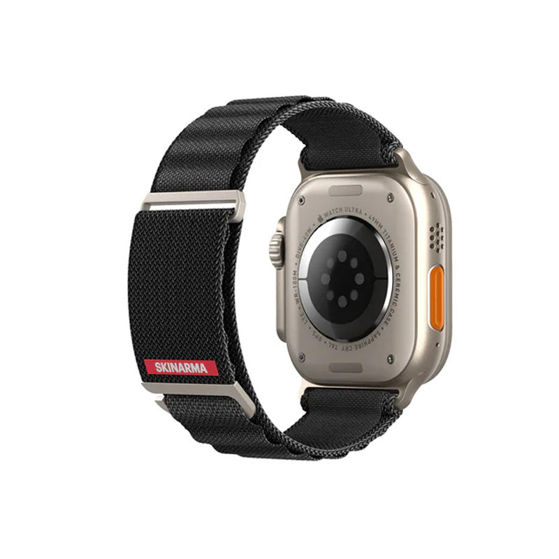 SKINARMA APPLE WATCH STRAP ULTRA KOBU 49 MM - Black Accessories > Smart Watches