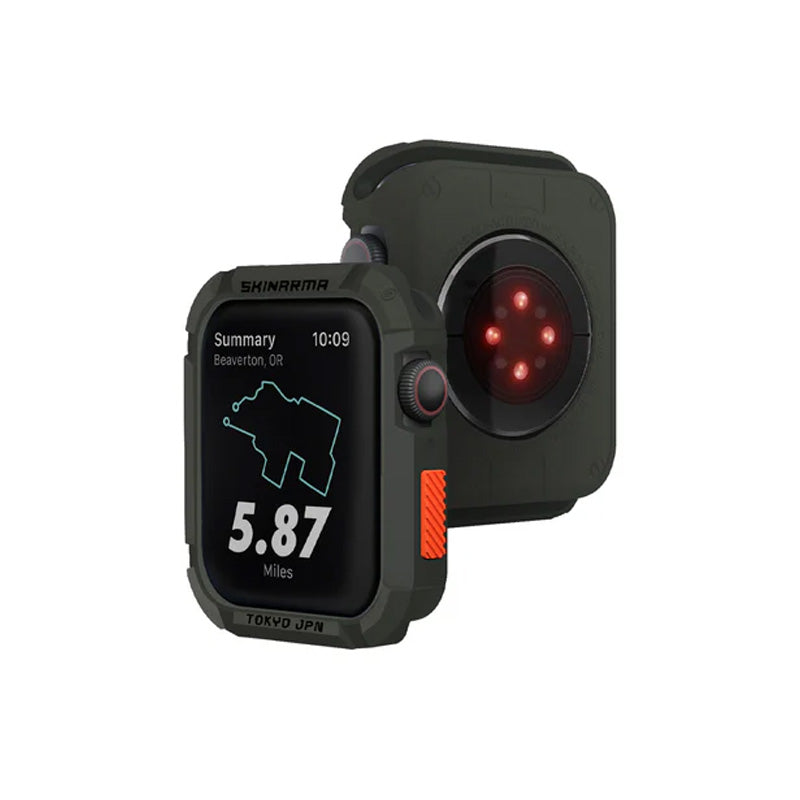 SKINARMA Kurono Apple Watch Ultra Protection Case - 44mm / 45mm / Dark Olive Accessories > Smart Watches