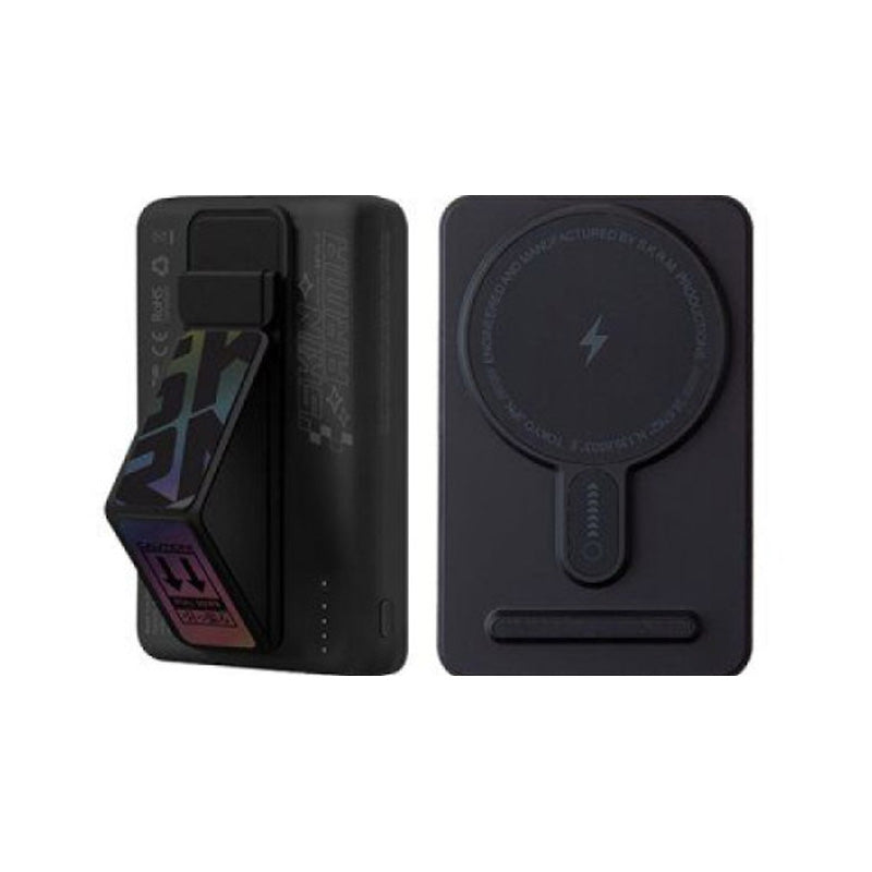 SKINARMA Kira Kobai Magnetic Power Bank Smart Grip Stand - 20W / 10000 mAh / Wireless / USB - Black Accessories > Power