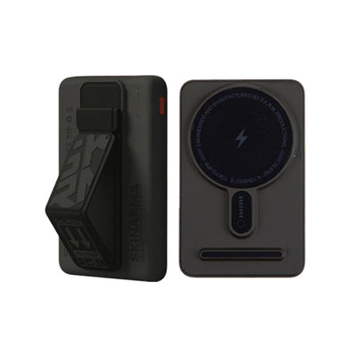 SKINARMA Magnetic Power Bank Smart Grip Stand - 15W / 5000 mAh / Wireless / USB - Pewter Green Accessories > Power Bank