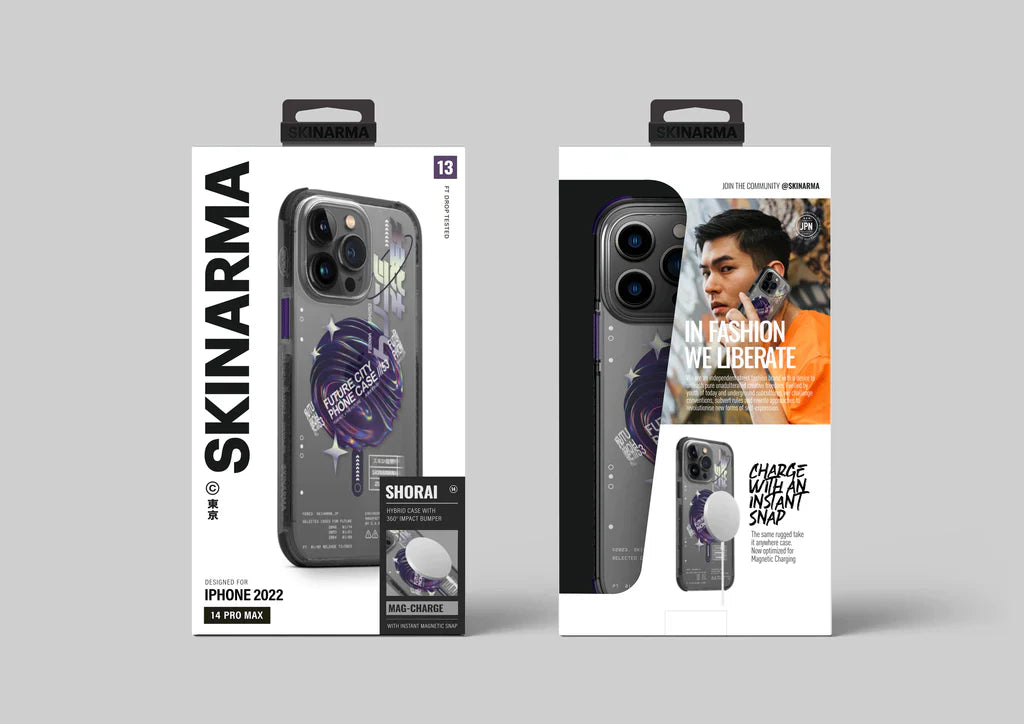 SKINARMA IPHONE 14 PRO MAX (6.7) SHORAI WITH MAG-CHARGE – PURPLE Accessories > Mobiles & Tablets