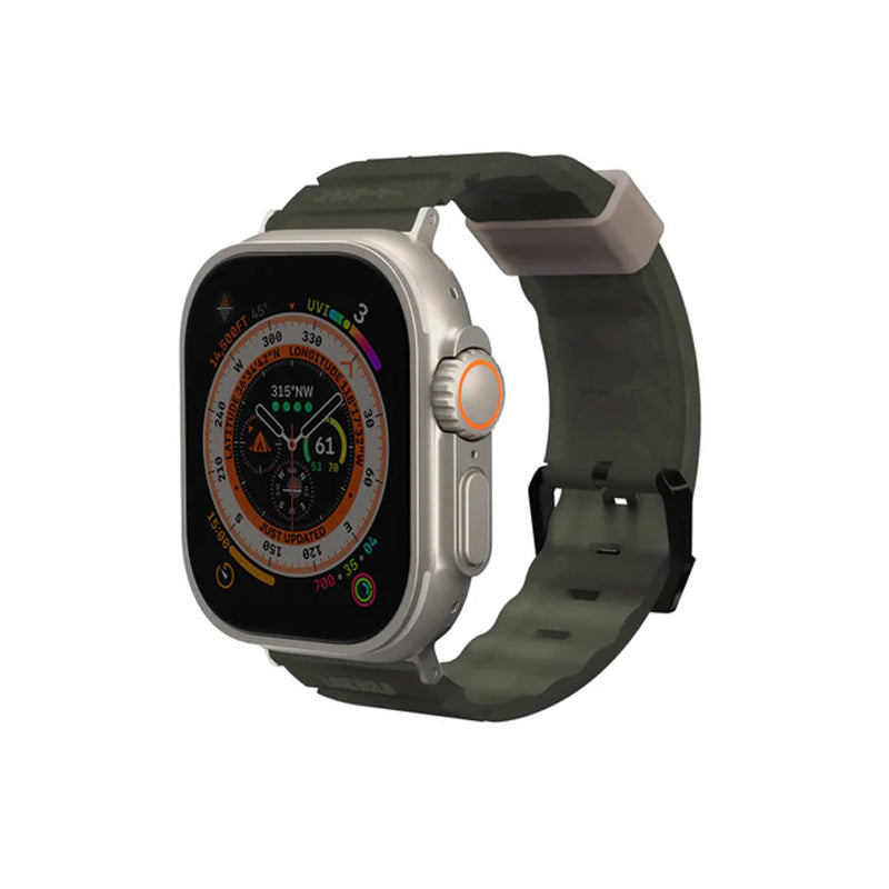 SKINARMA Shokku Apple Watch Strap 49mm - Dark Olive Accessories > Smart Watches