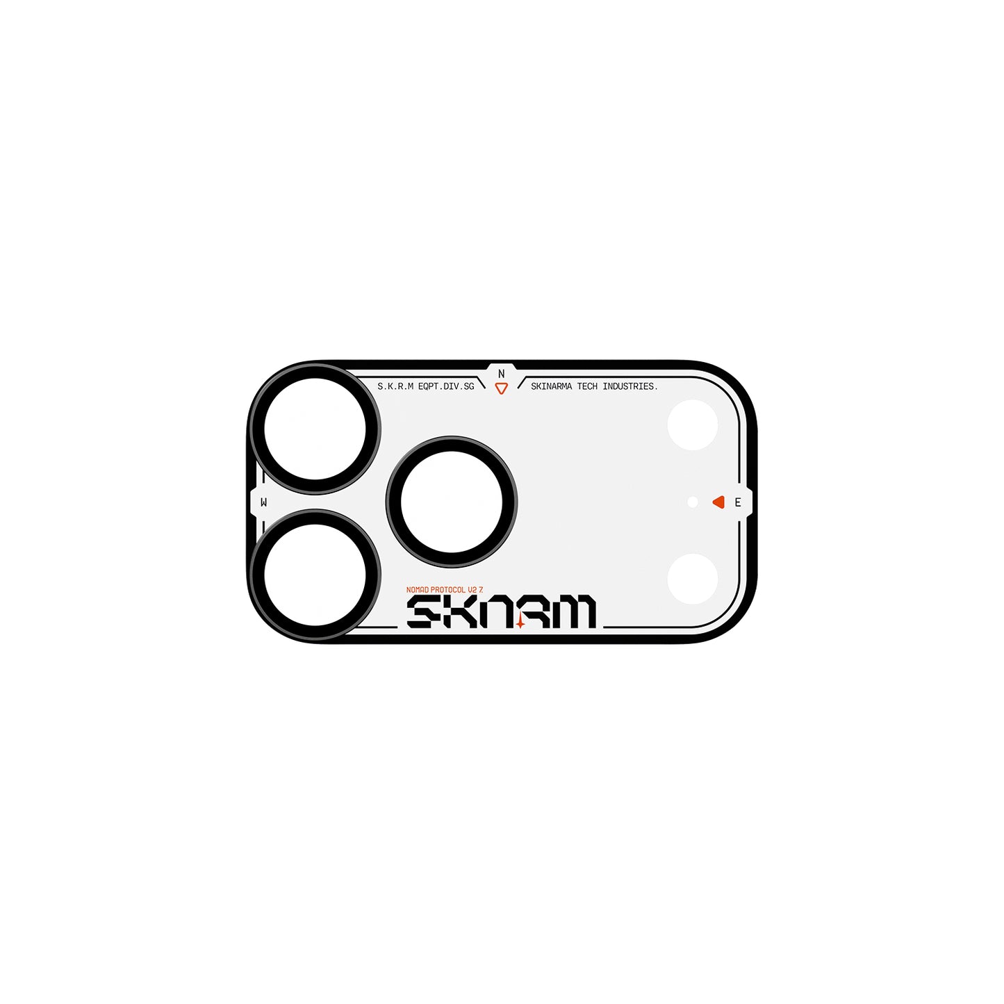 Skinarma Iphone 18 Pro Aluminium Camera Lens Protector With Ionix™ Glass - Atlas - Black