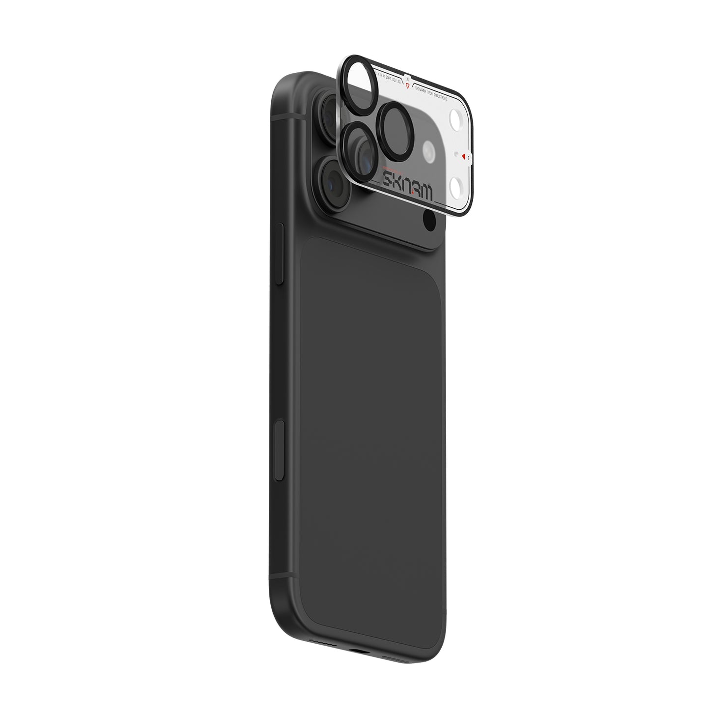 Skinarma Iphone 18 Pro Aluminium Camera Lens Protector With Ionix™ Glass - Atlas - Black