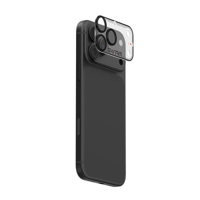 Skinarma Iphone 18 Pro Aluminium Camera Lens Protector With Ionix™ Glass - Atlas - Black