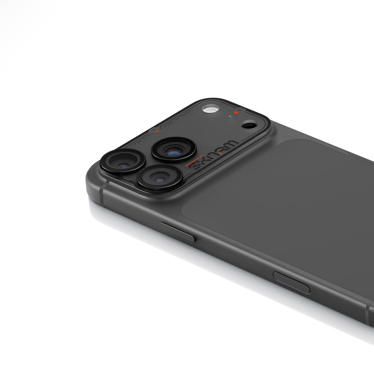 Skinarma Iphone 18 Pro Max Aluminium Camera Lens Protector With Ionix™ Glass - Atlas - Black