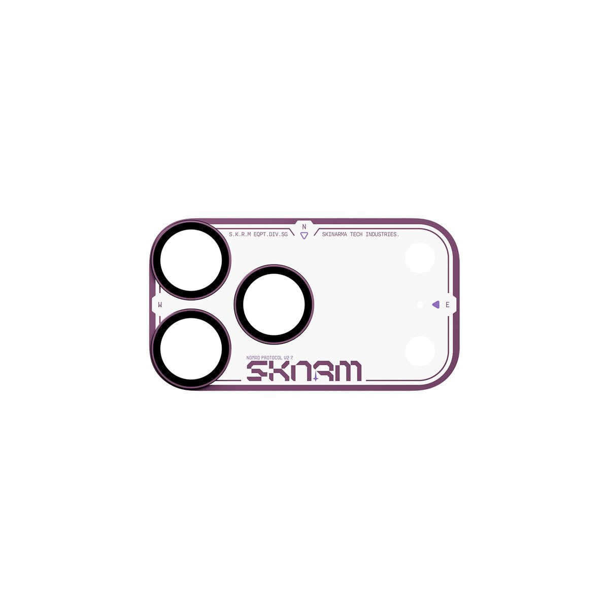 Skinarma Iphone 18 Pro Aluminium Camera Lens Protector With Ionix™ Glass - Atlas - Burgundy