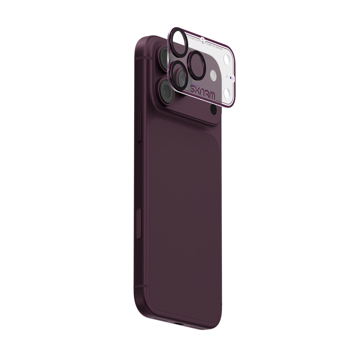 Skinarma Iphone 18 Pro Aluminium Camera Lens Protector With Ionix™ Glass - Atlas - Burgundy