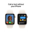 Apple Watch SE (2nd Gen) with Sport Band - LTPO OLED / 40mm / Medium/Large / Bluetooth / Wi-Fi / Starlight Smart Watches