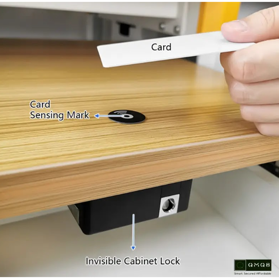 Gopeta Y100C Smart Card Cabinet Lock - Black