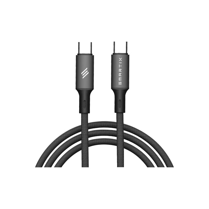Smartix Premium Magnetic Braided Cable - 100W / USB-C / 2 Meter / Black