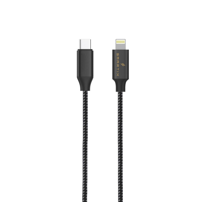 Smartix Premium Cable - USB-C to Lightning / 20W / 1.5Meter / Black