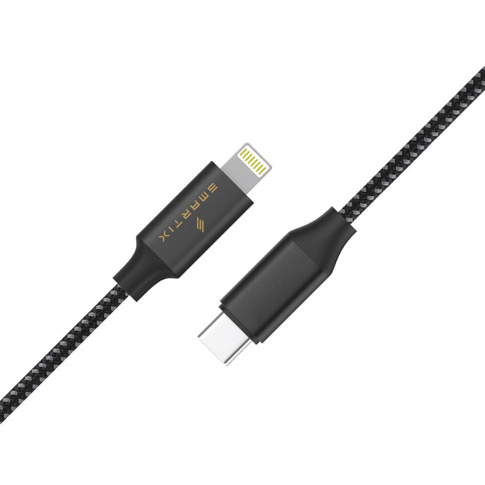 Smartix Premium Cable - USB-C to Lightning / 20W / 1.5Meter / Black