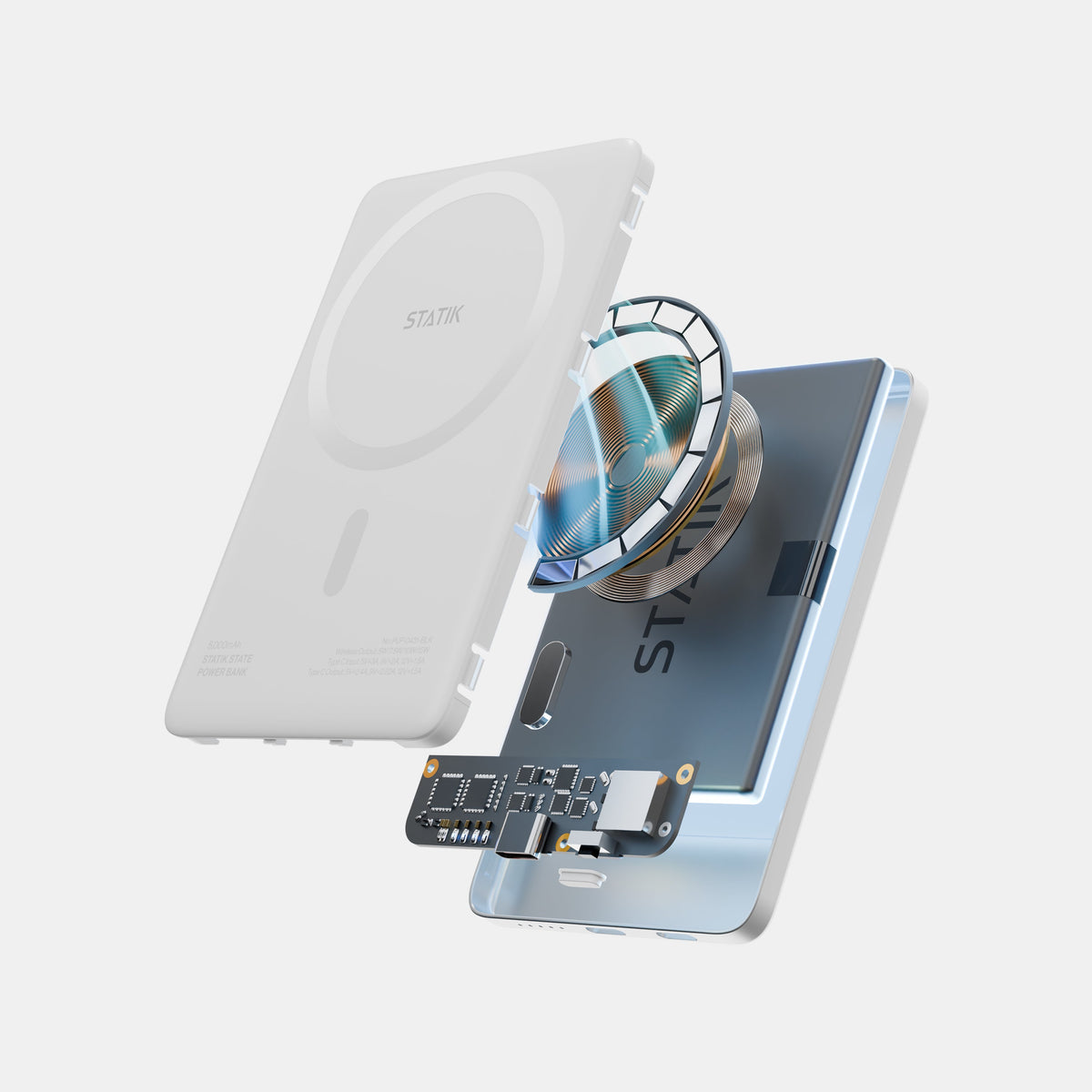 Statik MagSafe Power Bank - 5000mAh / USB-C / White