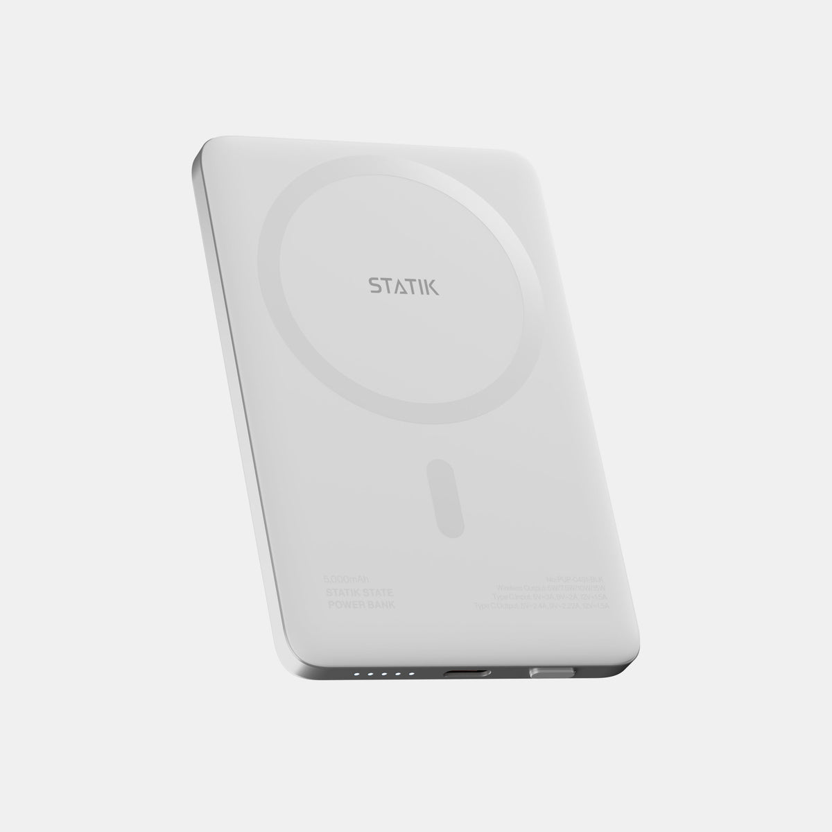Statik MagSafe Power Bank - 5000mAh / USB-C / White