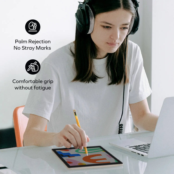 MOMAX Mag.Link Pop Magnetic Active Stylus Pen/iPad - 90mAh / USB-C / Yellow