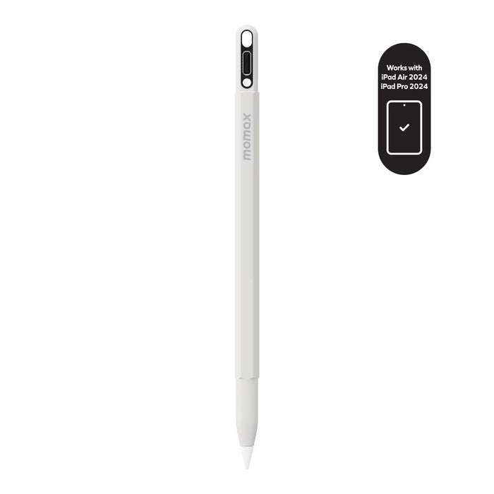MOMAX Mag.Link Pop Magnetic Active Stylus Pen/iPad - 90mAh / USB-C / White