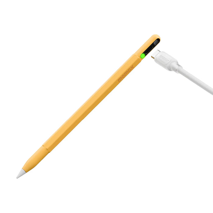 MOMAX Mag.Link Pop Magnetic Active Stylus Pen/iPad - 90mAh / USB-C / Yellow