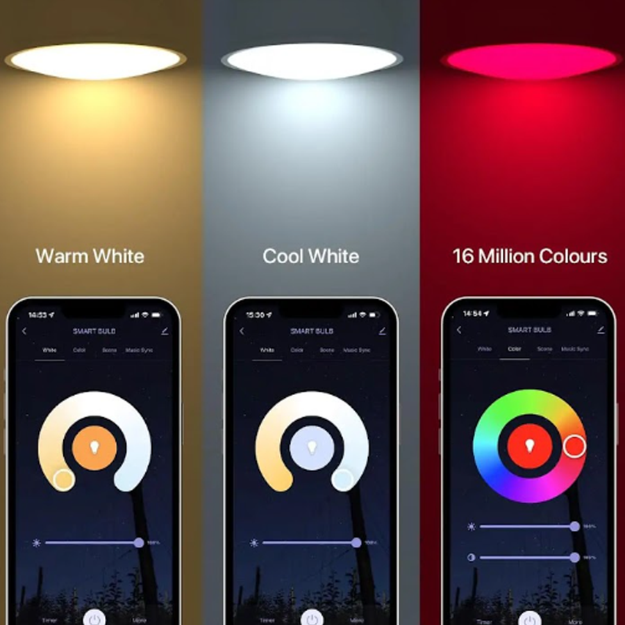 Gopeta RGB+CW Smart Wi-Fi Bulb - 2700K–6500K / 5W