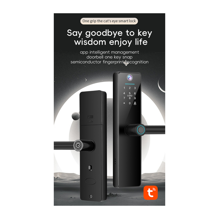 Gopeta Wi-fi Lock with Camera FY16 - Black