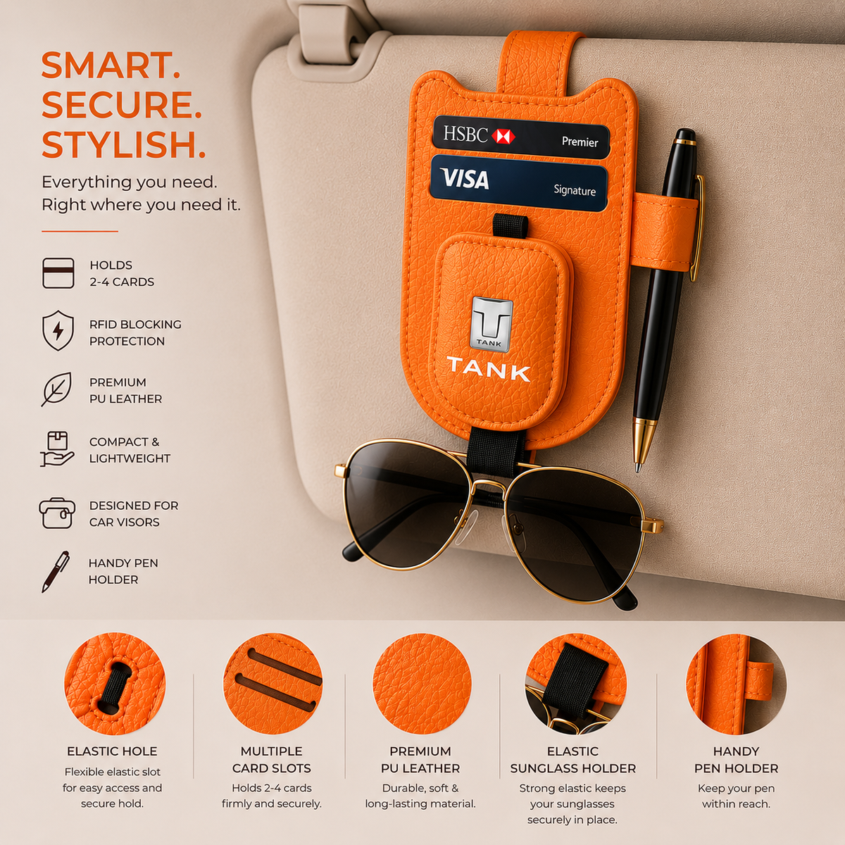 TANK Mounted Eyepiece Holder - Orange