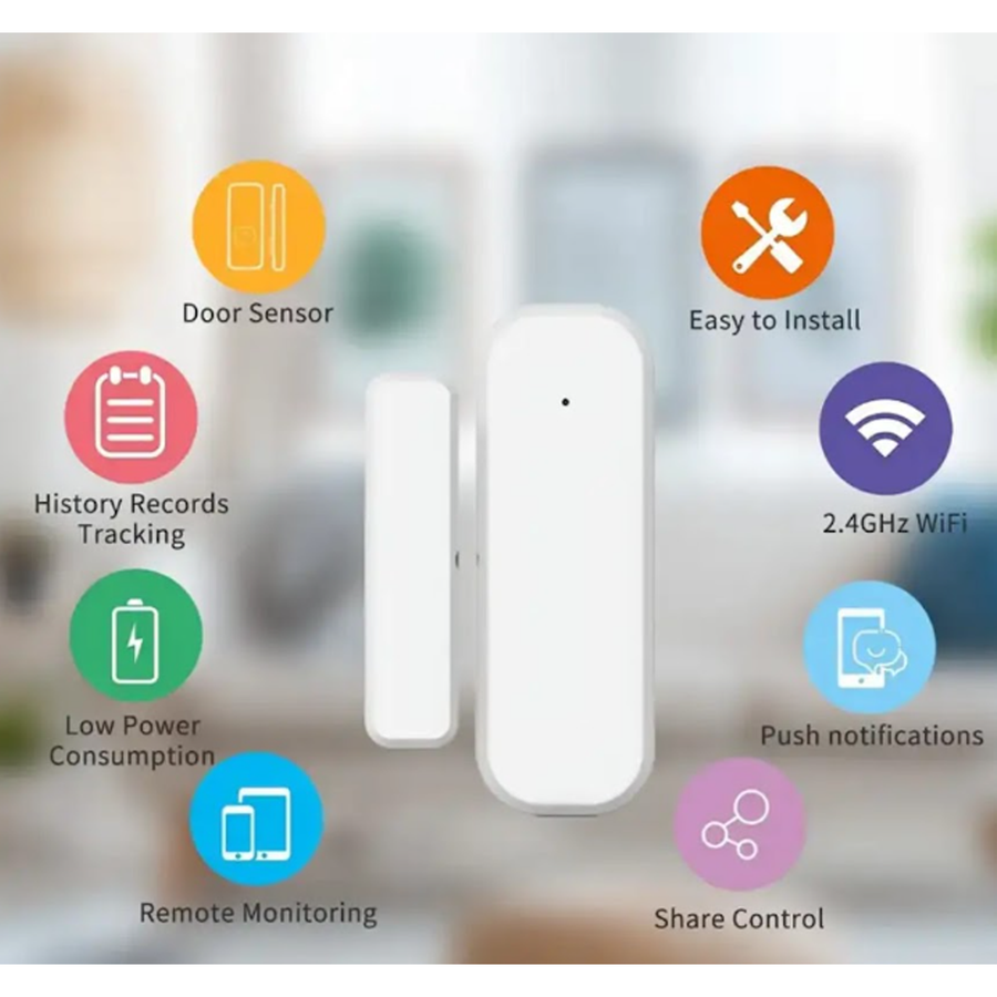 Gopeta Wi-Fi Door/Window Magnetic Sensor - White