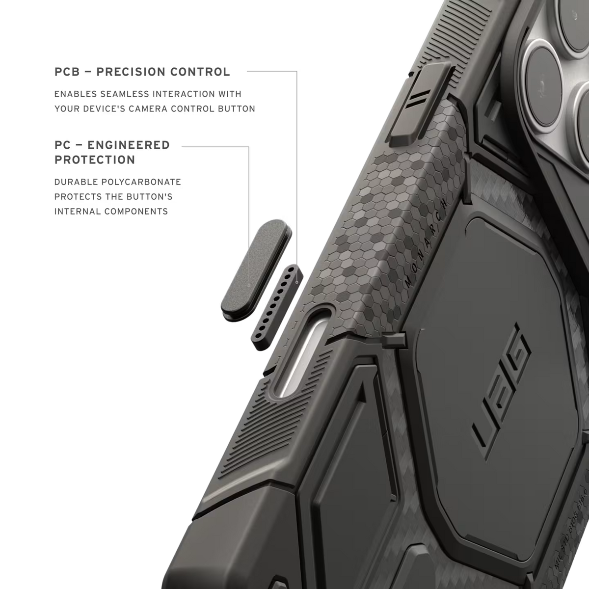 UAG Monarch Pro Magsafe Case for Apple iPhone 18 Pro/Apple iPhone17 Pro - Carbon Fiber