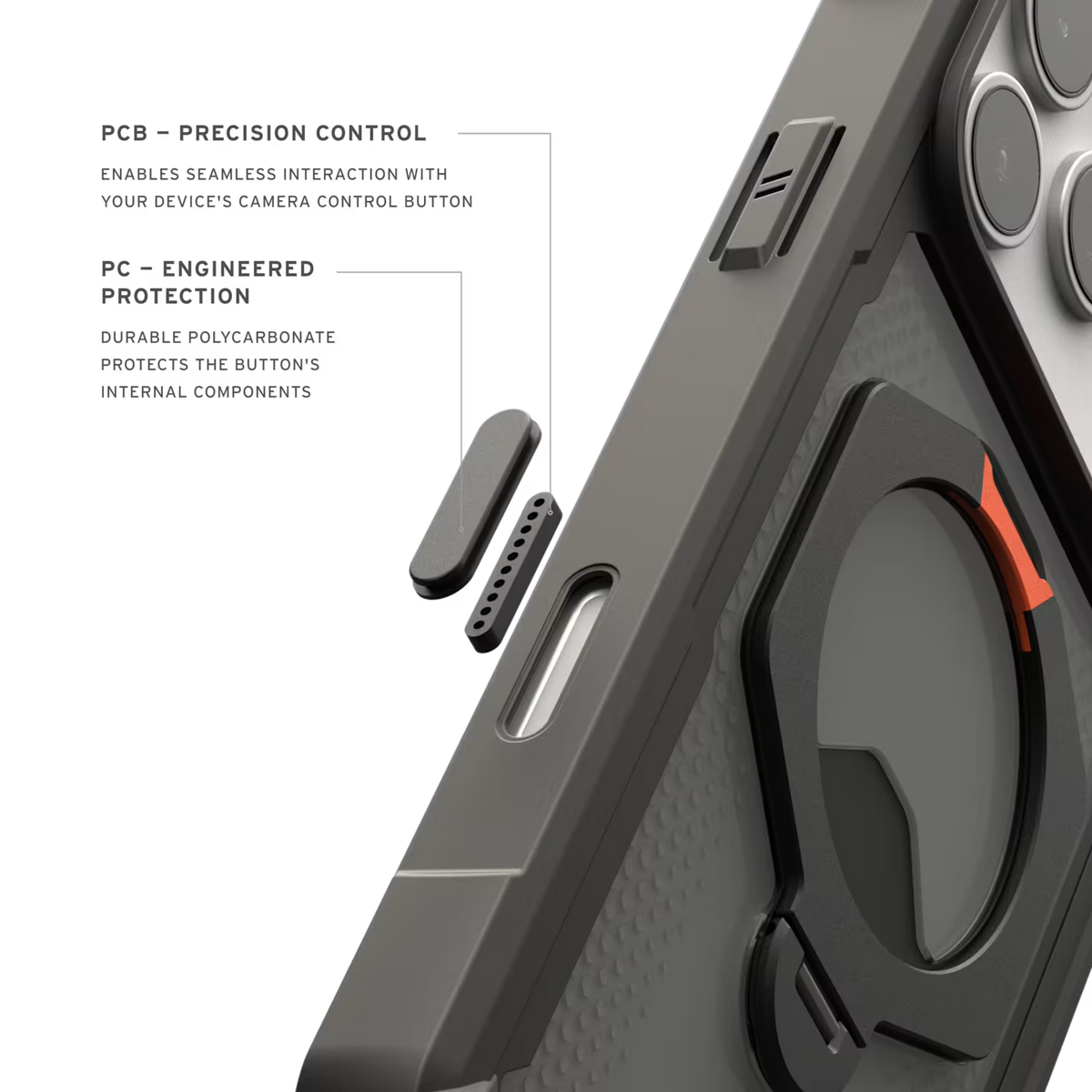 UAG Plasma XTE 360 Magsafe Case for Apple iPhone 18 Pro Max/Apple iPhone 17 Pro Max - Black/Orange