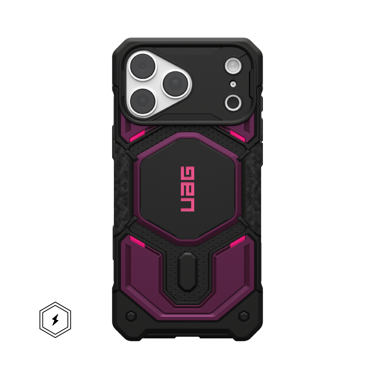 UAG Monarch Pro Magsafe Case For Apple iPhone 18/Apple iPhone 17 Pro - Deep Purple Synth