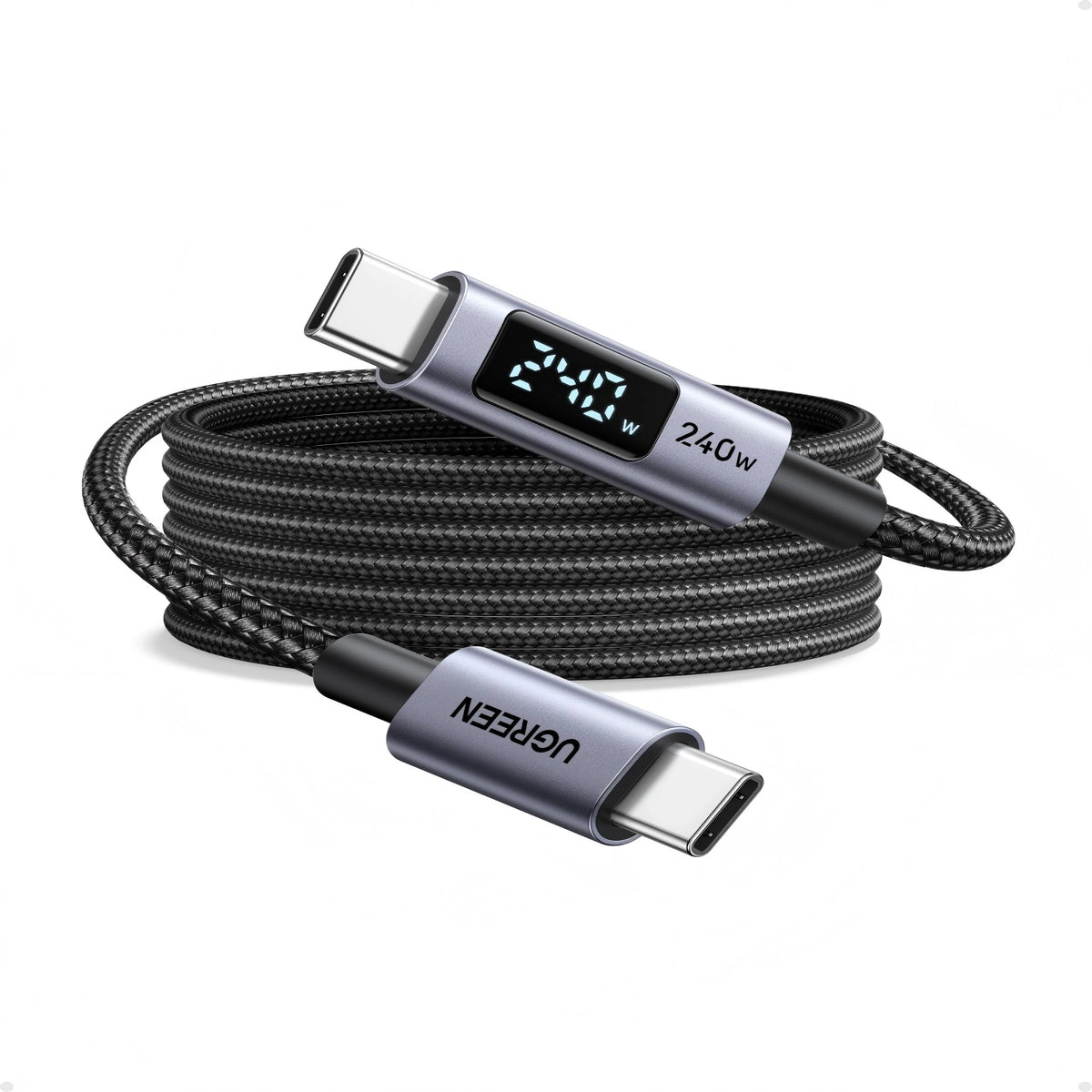 UGREEN USB-C to USB-C Fast Charging Cable - 1m / 240W Max / Black