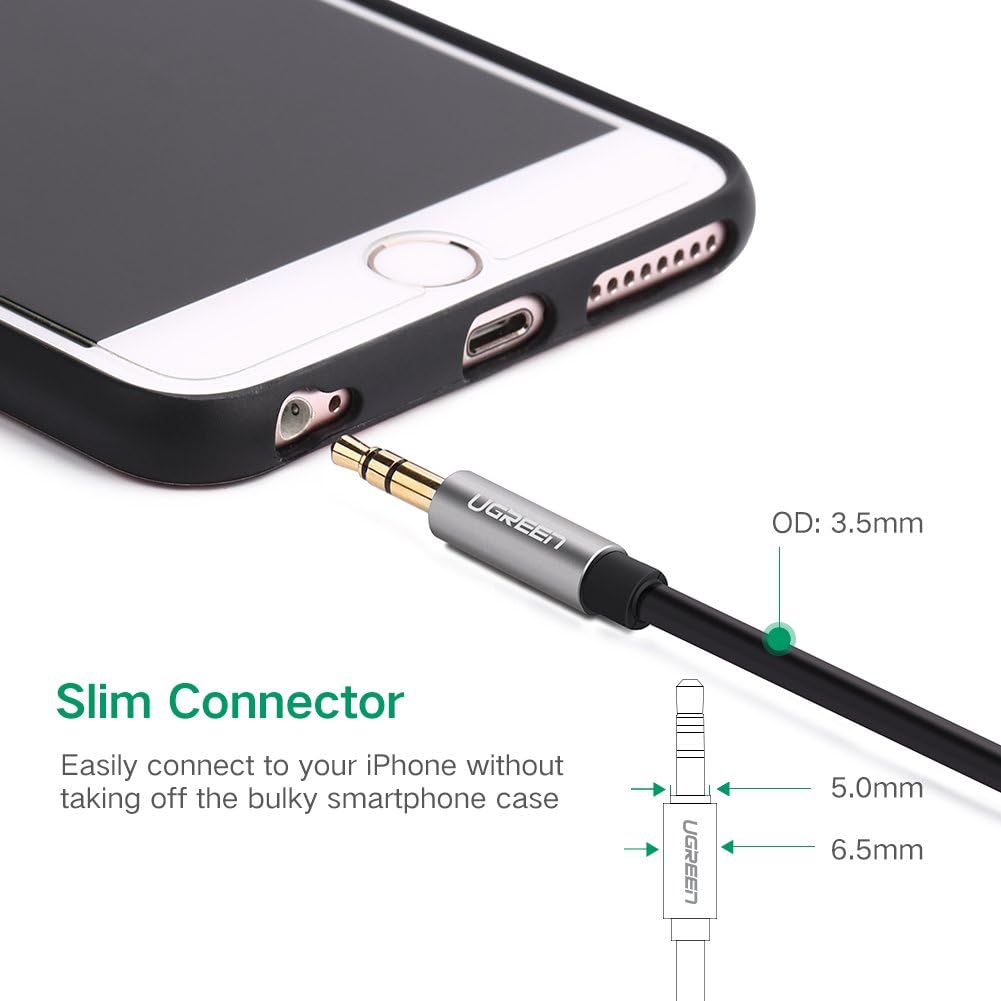 UGREEN 3.5mm Male Cable - 2 Meter / Black