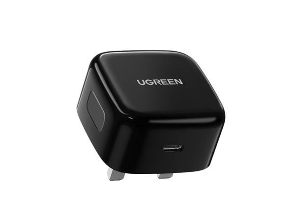 UGREEN PD Fast Charger Black UK - 20W / USB-C / Black